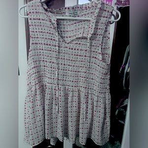 Rose & Olive sleeveless blouse size large